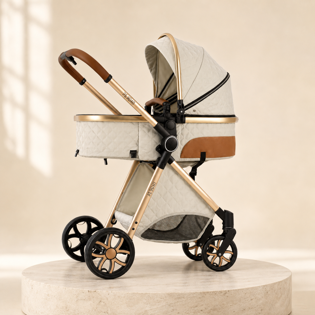 VERONA Reverso Blanc Ivoire — Poussette Bidirectionnelle 0-3 ans