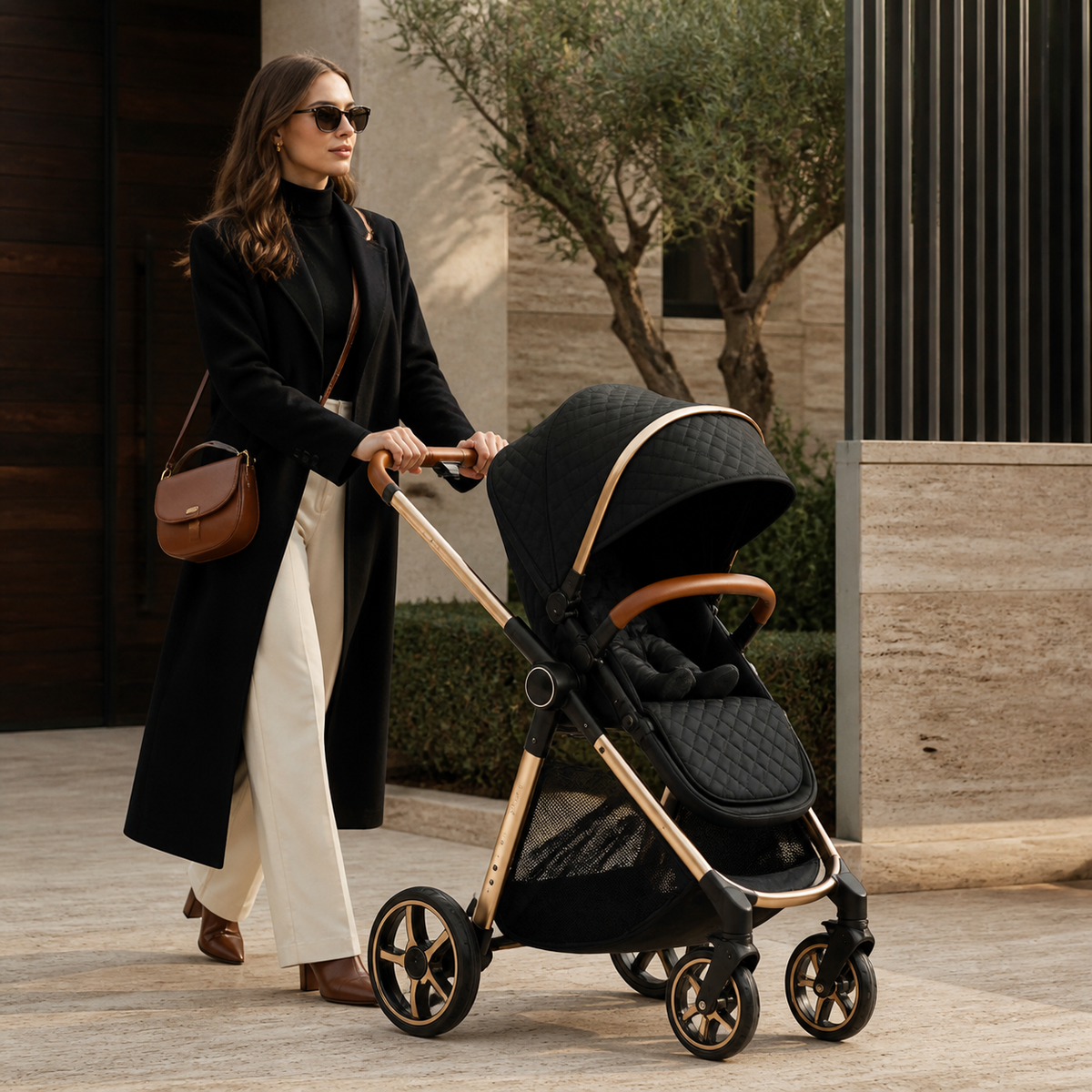 VERONA Reverso Noir — Poussette Bidirectionnelle 0-3 ans